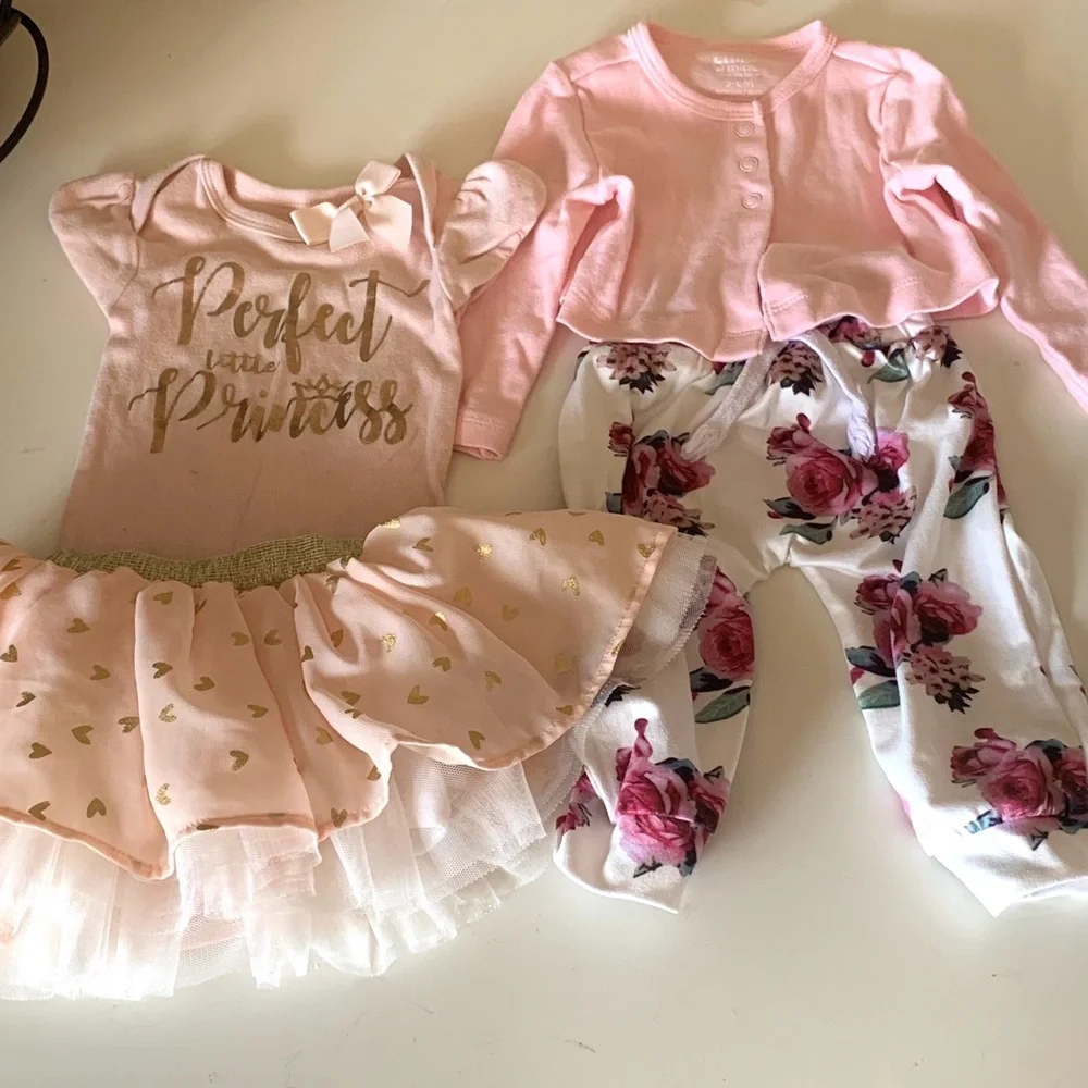 Carter’s Infant Girl Pink and Floral Bundle